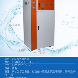 销售B07商务净水器 RO膜反渗透净水机商用水处理设备商务直饮机